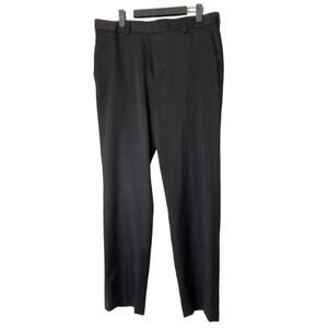 Men's Black Van Heusen Traveler Black Dress Pants Work 34x32